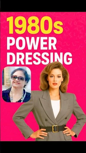1980s Power Dressing 👩‍💼 Bold Shoulders, Suits & Glam | Fashion History Shorts”#fashion #style