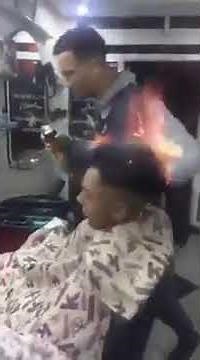 Fire haircut gone wrong