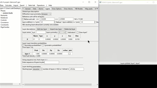 Stacking Fault simulations for diamond