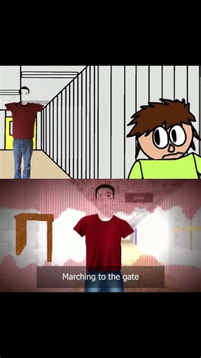 BBCR Schoolhouse Trouble! with lyrics comparison #baldisbasics #shorts