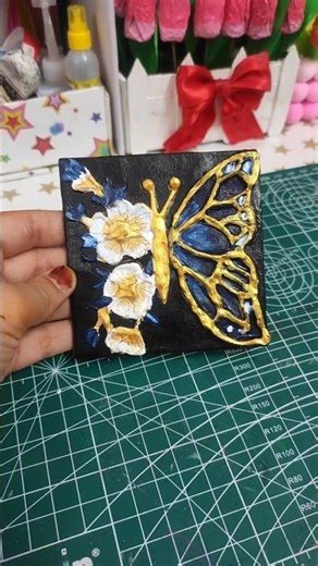 Full tutorial videos ke liye ☝upar click kare beautiful butterfly🦋 texture art #art #textureart