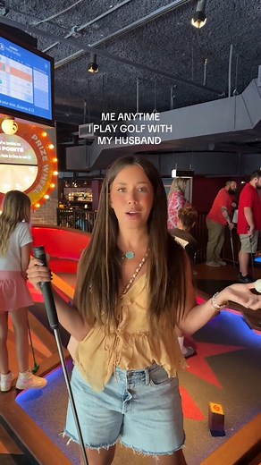 The heat is high anytime I play a game with him🥲#marriage #husbandandwife #momsoftiktok #motherhood #minigolf | Cecily - Fans