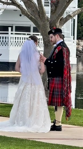 Husband wears a Kilt