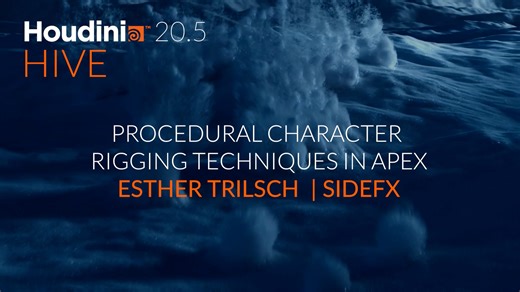 Procedural Character Rigging Techniques in APEX | Esther Trilsch | Houdini 20.5 HIVE Paris