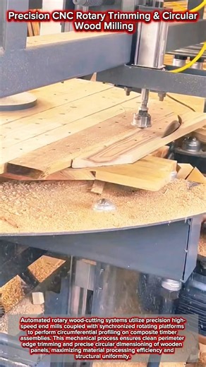 Precision CNC Rotary Trimming & Circular Wood Milling