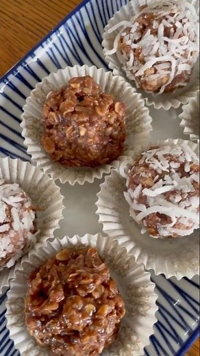 Vintage No Bake Chocolate Peanut Butter Oatmeal Balls (1960s)