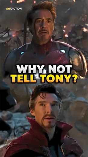 Why Doctor Strange hid the winning timeline from Tony Stark? #ironman