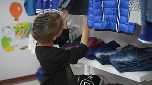 Little Girl Shopping Clothes Clothing Store Stock Footage Video (100% Royalty-free) 12363479 | Shutterstock