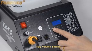 Fog Machine 3000W with DMX and Wireless Remote, Professional Stage Smoke Machine for DJ Concerts and Halloween