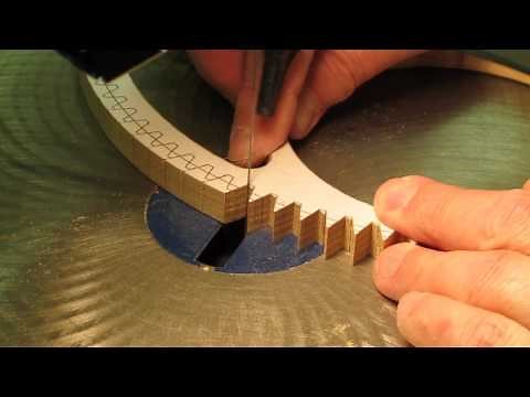 Cutting Wood Gear & Clock Wheel Teeth