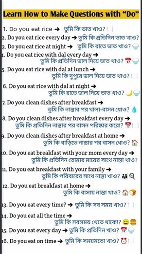 Learn How to Make Questions With "Do"!how to make questions! #shortvideo