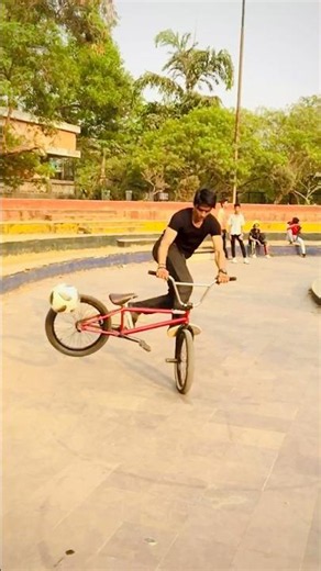 Football x BMX = Crazy Skills 😍Akram Rider #summergoals #fifaworldcup #bmxindia