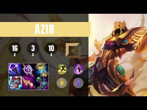 Azir Top vs Poppy - EUW Challenger Patch 26.07