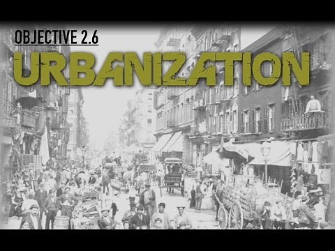 Objective 2.6 -- Urbanization