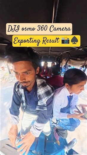 DJI osmo 360 Camera se 360 degree angle ka Exporting Result 📸♠️| #shorts #youtubeshorts #djiosmo360