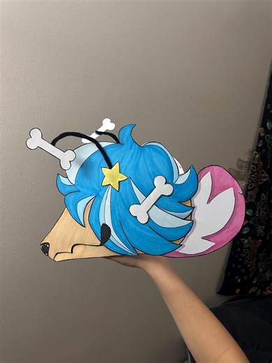 Scout- Blue Paper Dragon Puppet - Etsy