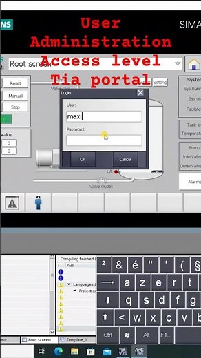 #wincc Unified, User Administration & Access Levels in TIA Portal #engineering #industrialautomation
