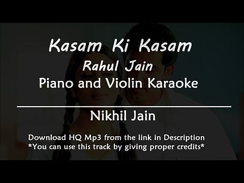 Kasam ki kasam | Unplugged Karaoke version | Piano and Violin