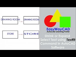 Shrink or Expand Selected Text using Textfit Command in AutoCAD Software.