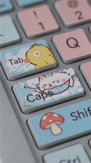 Kawaii Desk Makeover: Custom Lenovo Keyboard Skin Setup #keyboard #desksetup