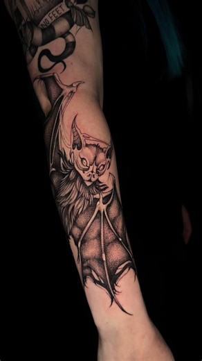 More added to this halloween inspired sleeve 🦇 #njtattooartist #battattoo #spookyseason #halloweentattoo #screammovie #VozDosCriadores
