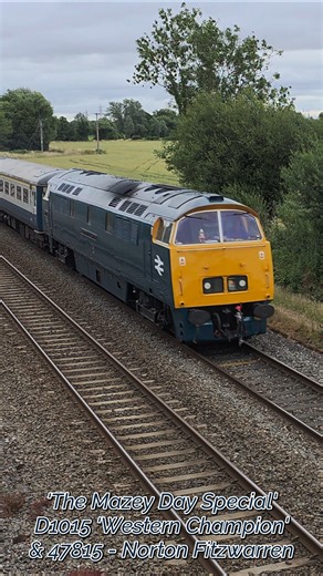 D1015 Western Champion & 47815 working the Mazey Day Special
