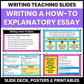 Writing How-To Explanatory Essays - Teaching Slides & Notes for Grades 4-5