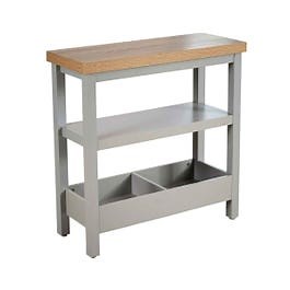 Home Source Avon Grey Slim Side Table