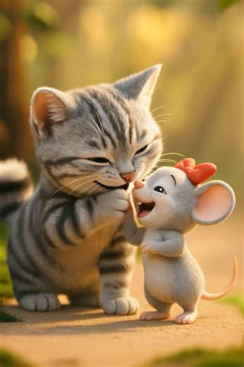 The perfect combination of cat and mouse #kitten #shorts #cute #funny