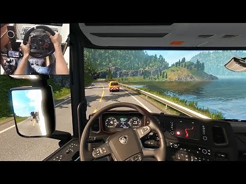 Scania S730 - 55T Special Transport | Euro Truck Simulator 2 | Logitech g29 gameplay