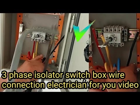 3 phase isolator connection electrician for you learning video by #tmtechnical 