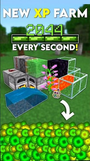 Minecraft NEW Easiest XP Farm 1.21 Tutorial! #shorts #minecraft