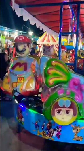 naik odong mario bross dan tewity pink #shorts