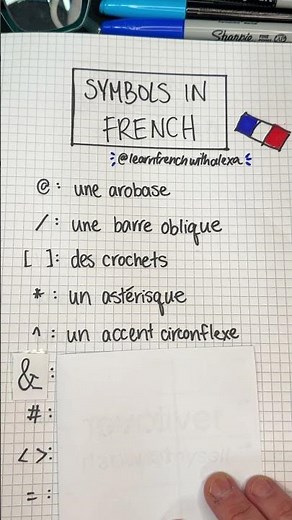 Symbols in French 🇫🇷 ^ * &