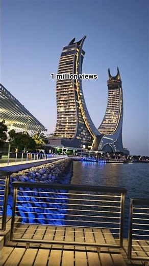🌆 Amazing View of Lusail Towers | Qatar 🇶🇦 Lusail #arahmanverse #LusailTowers #Qatar #Doha #Shorts