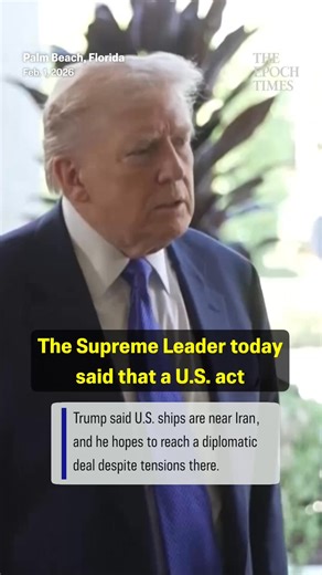 President Trump responded to Iran’s warning of a regional war, saying the U.S. hopes to reach a deal but is prepared if diplomacy fails. | The Epoch Times