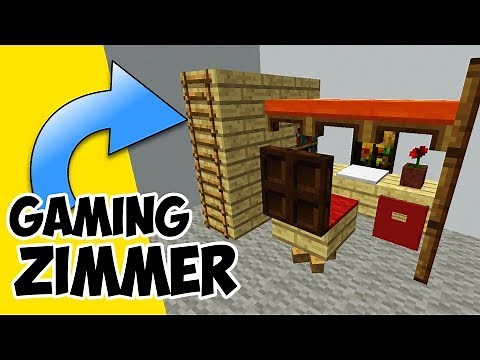 Minecraft Gaming Zimmer Bauen | so baust du ein Gaming Zimmer ohne Mods
