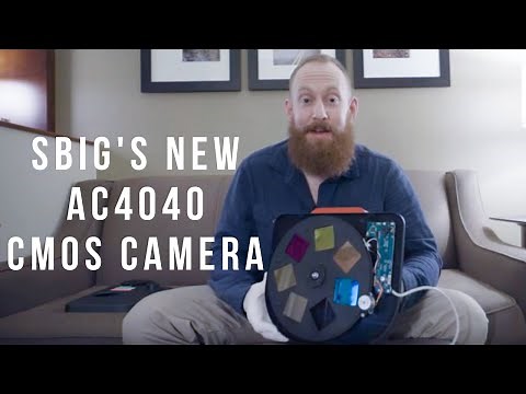 SBIG AC4040 CMOS camera with active optics, off-axis guider, and 7 position filterwheel