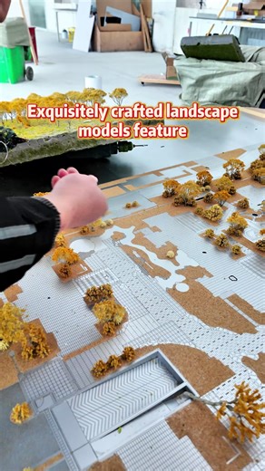 High-precision architectural landscape models are made of premium materials, restoring real scenes clearly for design display and exhibition. #scalemodel #miniaturemodel #artist #building #factory