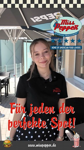 Für jeden der perfekte Spot! 📍 Egal ob du alleine unterwegs bist, als Pärchen einen gemütlichen Moment genießen willst, mit Freunden lachst, mit der Familie essen gehst oder mit der ganzen Firma vorbeischaust – bei Miss PeppeR findet wirklich jeder seinen perfekten Platz. 🍔✨ Also... welcher ist dein Lieblingsplatz bei uns? 💛 #MissPeppeR #AmericanDiner #FoodLovers #DerPerfekteSpot #TakeYourSeat | Miss Pepper American Restaurant