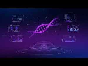 Cyberpunk Futuristic DNA Interface Background video | Footage | Screensaver