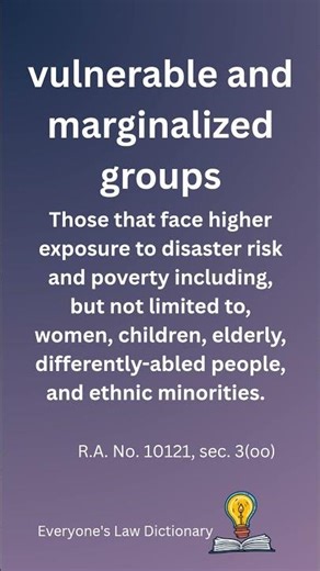4/365 vulnerable and marginalized groups