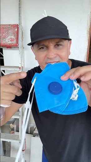 Olha essa Mascara PFF2 com válvula para trabalhar na construção