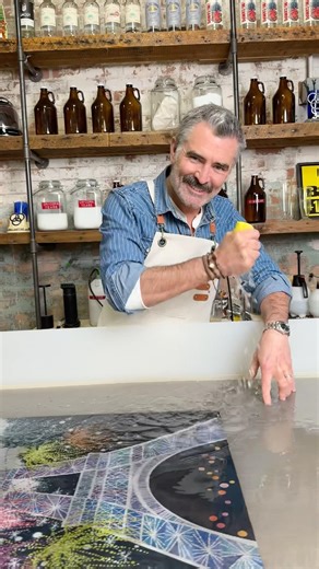 Part One! Watch how we transformed this original vintage TWA Airline poster by David Klein. #twa