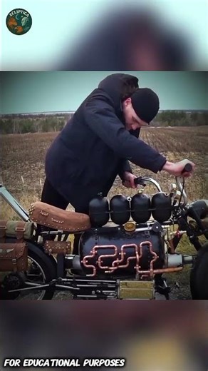 The Motorcycle That Runs on Water: The Forgotten Power of Steam #usashorts #documentary#fyp