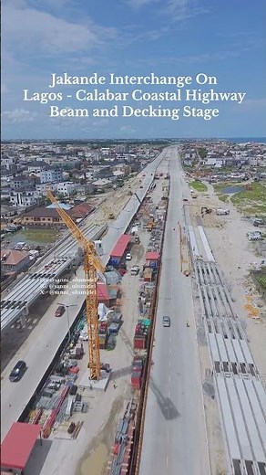 Jakande Interchange Just Reached a Major Milestone! Beam & Decking Stage #Shorts