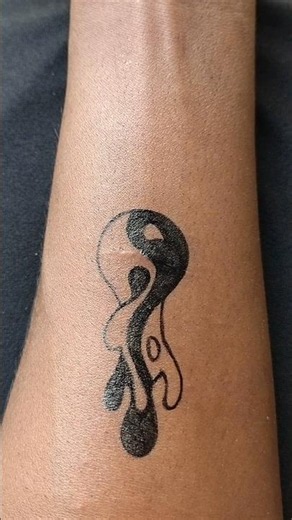 Cyber-Sigilism Yin Yang Tattoo Art ☯️ wave #shorts #tattoo #tattooart #trending