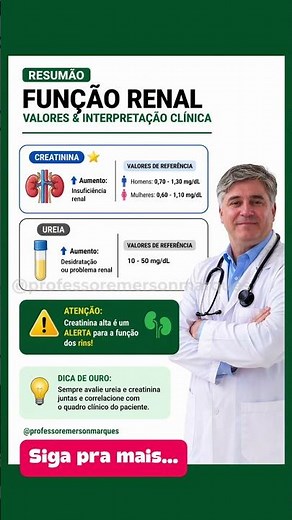 🚨 Creatinina alta? Cuidado!