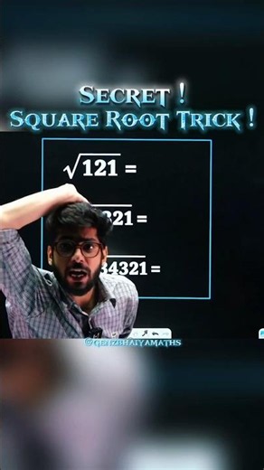 🔥Secret Square root Trick ✅#shorts#maths#viral#squareroot#ssc#sscgd#cbse#icse#kids#students#exam#yt