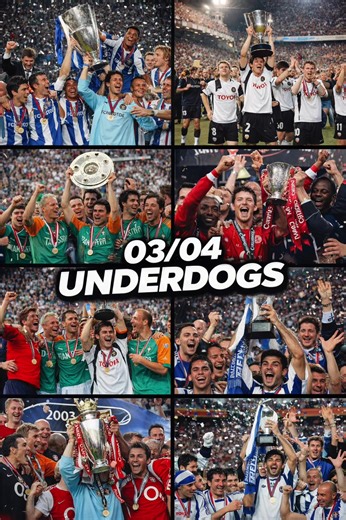 03-04 underdogs FC Porto – Champions League winners • Greece national football team – Euro 2004 winners • Valencia CF – La Liga UEFA Cup • Werder Bremen – Bundesliga DFB-Pokal • Arsenal FC – Invincibles season • Middlesbrough F.C. – First ever major trophy #fyp #arsenalfc #inderdogs #porto